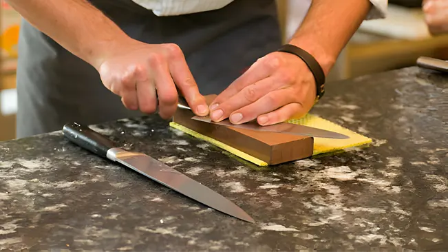 How To Sharpen a Knife with a Stone for Beginners
