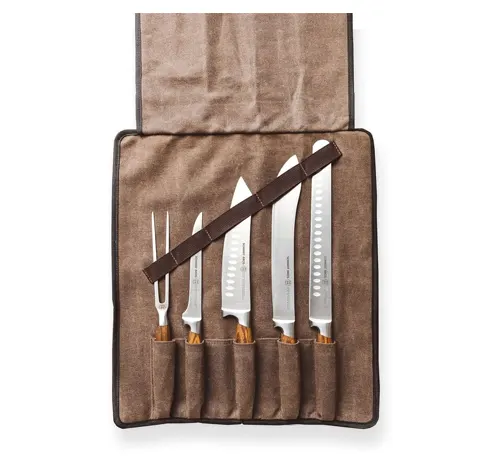 Best for Outdoor Cooking: Schmidt Bros. Zebra Wood BBQ Six Piece Knife Set